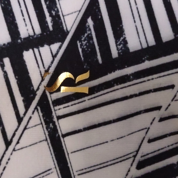 Style Reform Black White Crop Leggings Medium - Picture 5 of 7